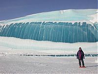 Trek.Today search results: Blue ice from frozen waves, Antarctica