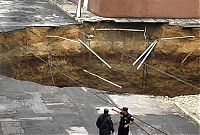 World & Travel: Agatha causes massive sinkhole‎, Guatemala City, Republic of Guatemala