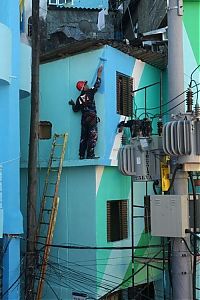 World & Travel: Favela paintings in Santa Marta, Rio de Janeiro, Brazil