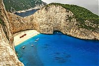 World & Travel: Shipwreck Cove, Navagio Beach on Zakynthos Island, Greece