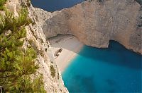 World & Travel: Shipwreck Cove, Navagio Beach on Zakynthos Island, Greece