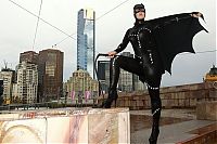 World & Travel: Super hero world record attempt, Federation Square in Melbourne, Australia