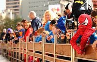 World & Travel: Super hero world record attempt, Federation Square in Melbourne, Australia