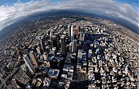 World & Travel: Bird's-eye view of Los Angeles, United States