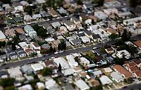 World & Travel: Bird's-eye view of Los Angeles, United States