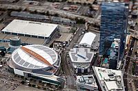 World & Travel: Bird's-eye view of Los Angeles, United States