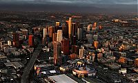 World & Travel: Bird's-eye view of Los Angeles, United States