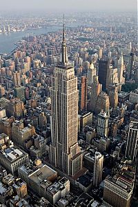 World & Travel: Bird's-eye view of New York City, United States