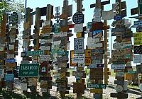 World & Travel: Sign Post Forrest, Watson Lake, Yukon, Alaska, United States