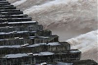 World & Travel: Three Gorges Dam control test, Yangtze River, Sandouping, China