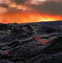 World & Travel: Kilauea volcano. Hawaiian Islands, United States