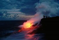 World & Travel: Kilauea volcano. Hawaiian Islands, United States