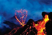 World & Travel: Kilauea volcano. Hawaiian Islands, United States