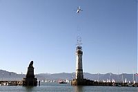 World & Travel: Smiling lighthouse, Lindau, Germany