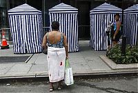 World & Travel: Dumpster swimming pools, Park Avenue, New York City, United States