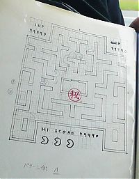 World & Travel: Original sketches of Pac-Man drawings by Toru Iwatani