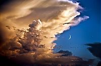 World & Travel: colorful clouds formation