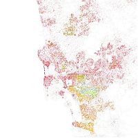 World & Travel: Race and ethnicity of US cities by Eric Fischer