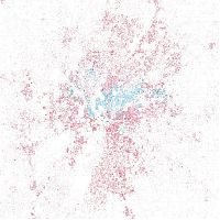 World & Travel: Race and ethnicity of US cities by Eric Fischer