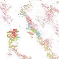 World & Travel: Race and ethnicity of US cities by Eric Fischer