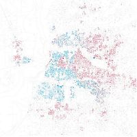 World & Travel: Race and ethnicity of US cities by Eric Fischer