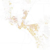 World & Travel: Race and ethnicity of US cities by Eric Fischer