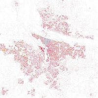 World & Travel: Race and ethnicity of US cities by Eric Fischer