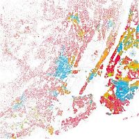 World & Travel: Race and ethnicity of US cities by Eric Fischer