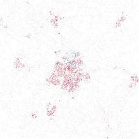 World & Travel: Race and ethnicity of US cities by Eric Fischer