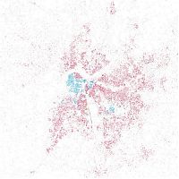 Trek.Today search results: Race and ethnicity of US cities by Eric Fischer