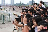 World & Travel: World's largest tidal bore, Qiantang River, China