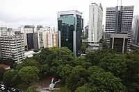 World & Travel: Fat Monkey statue, Sao Paulo, Brazil