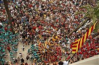 World & Travel: Castell, human tower, Catalonia, Spain