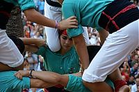 World & Travel: Castell, human tower, Catalonia, Spain