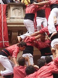 World & Travel: Castell, human tower, Catalonia, Spain