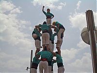 World & Travel: Castell, human tower, Catalonia, Spain