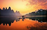 World & Travel: Lake landscape, China