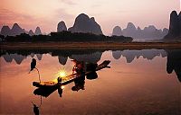 World & Travel: Lake landscape, China