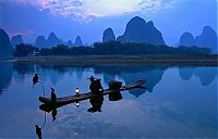 World & Travel: Lake landscape, China