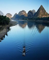 World & Travel: Lake landscape, China