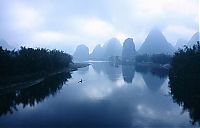 World & Travel: Lake landscape, China