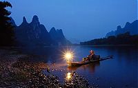 World & Travel: Lake landscape, China