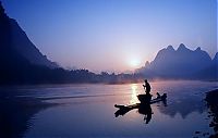 World & Travel: Lake landscape, China