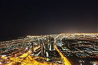 World & Travel: Dubai at night, United Arab Emirates