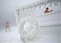 World & Travel: Winter swimming, Krasnoyarsk, Siberia