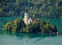 World & Travel: Lake Bled island