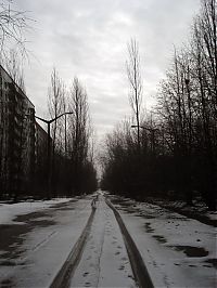 World & Travel: Chernobyl in winter, Pripyat, Kiev Oblast, Ukraine