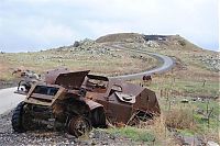 World & Travel: History: Golan Heights military wrecks