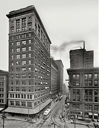 World & Travel: History: Black and white city photography, United States