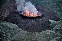 World & Travel: Nyiragongo Crater, Virunga National Park, Democratic Republic of the Congo